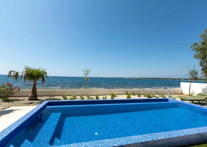 Adria - Pet-friendly Seafront C With Private Pool Villa Zaton (Zadar)